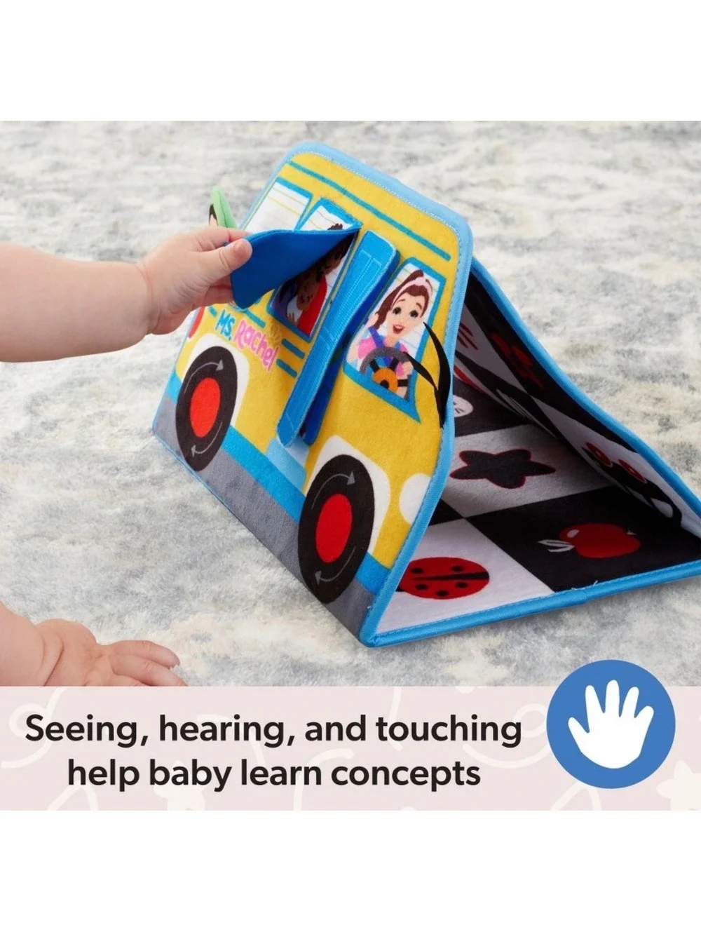 NEW! Ms. Rachel Tummy Time Activity Bus Baby Toy